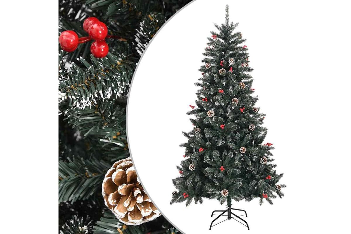 Vidaxl Artificial Christmas Tree With Stand Green 180 Cm Pvc