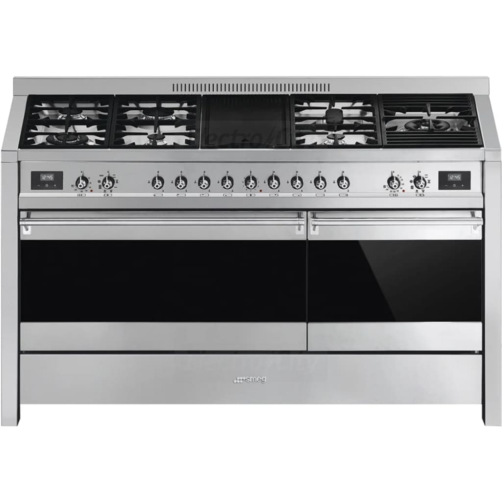 Smeg Opera 150cm Dual Fuel Range Cooker | Stainless Steel