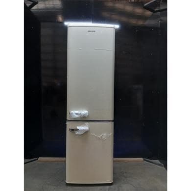 Refurbished electriQ 244 Litre 60/40 Retro Freestanding Fridge Freezer - Cream
