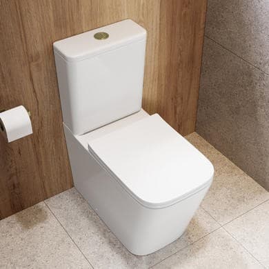 Albi Close Coupled Rimless Closed Back Toilet