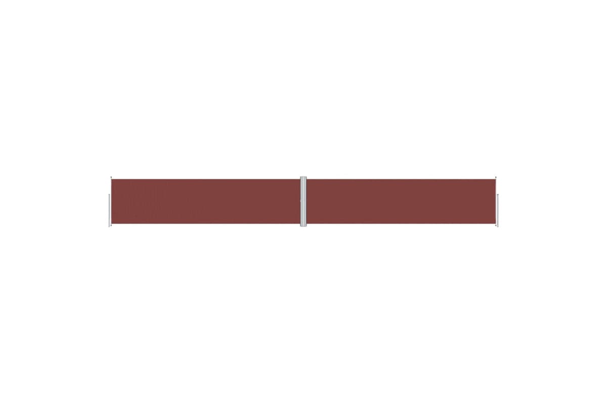 vidaXL Retractable Side Awning Brown 160x1200cm