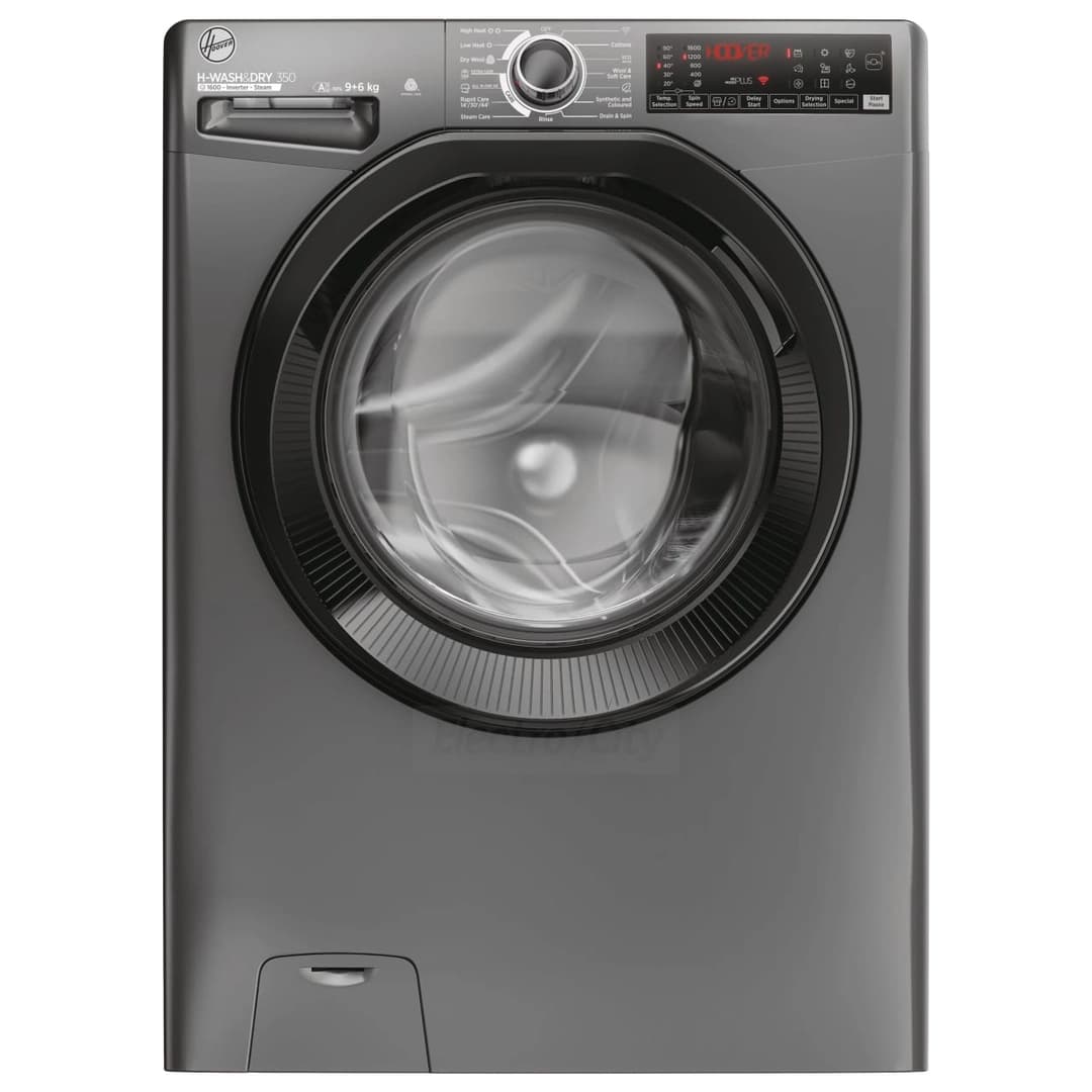 Hoover H-Wash & Dry 350 9kg/6kg Freestanding 1600 Spin Washer Dryer | Anthracite