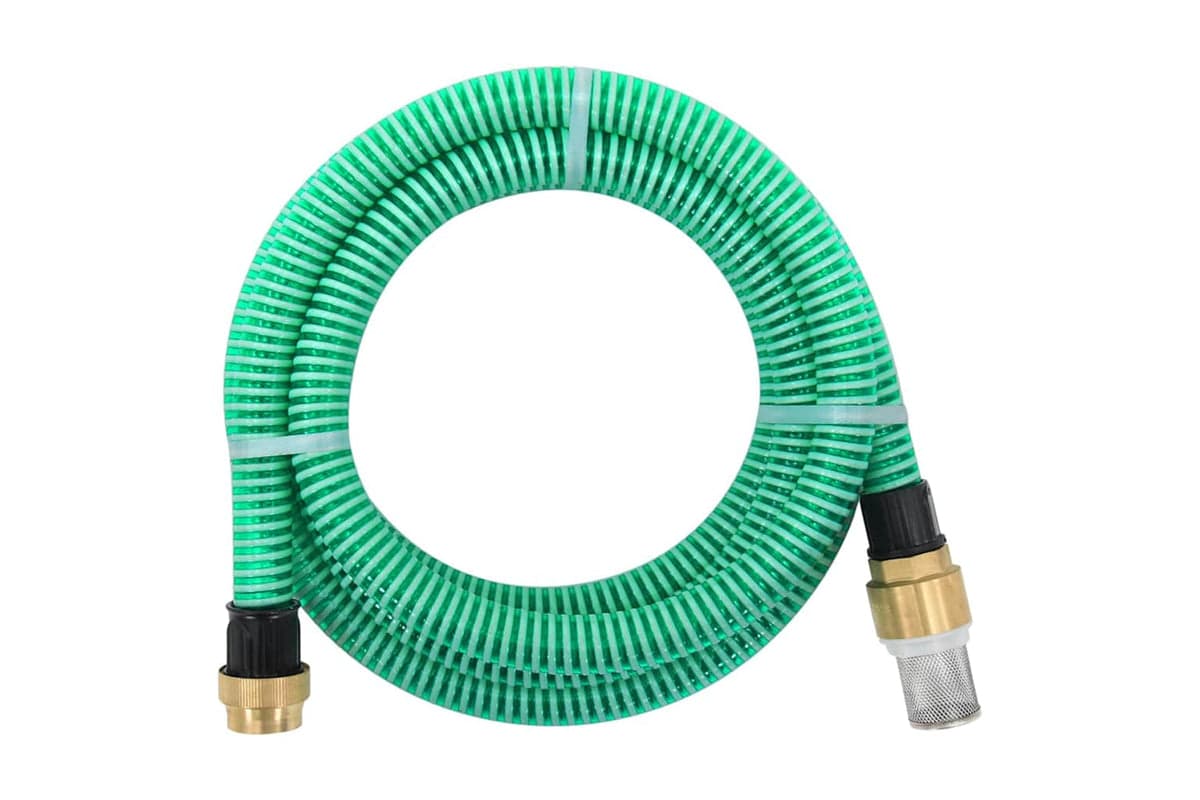 vidaXL 151038 Suction Hose With Brass Connectors 3 M 25mm Green