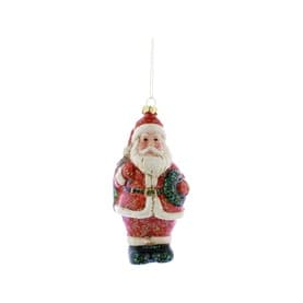 Frosted Santa 12cm