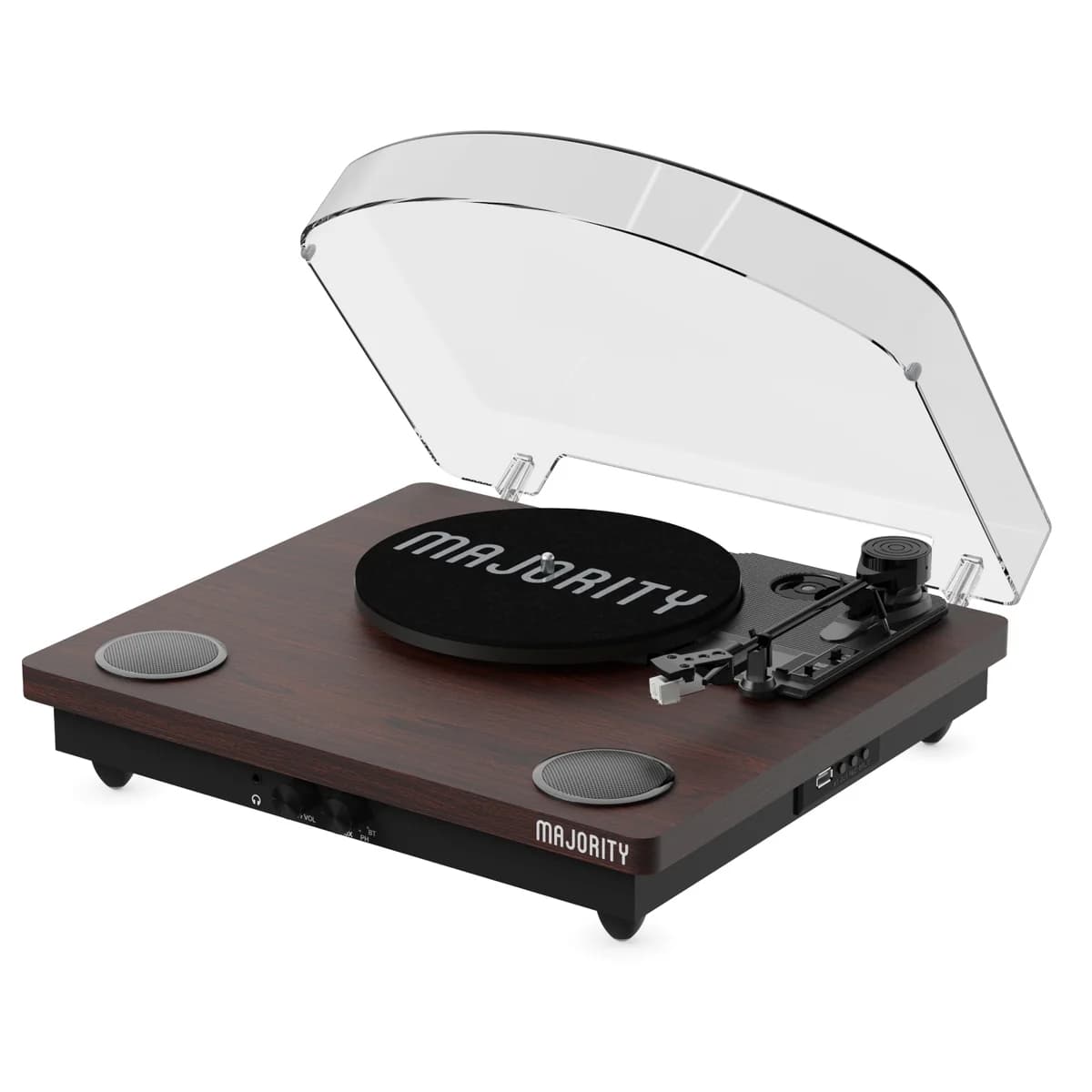 Majority Moto Bluetooth Turntable, Walnut | 1000002931