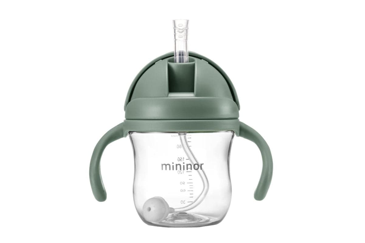 Mininor Straw Bottle | 220ml | Green