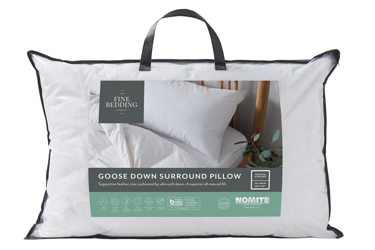 The Fine Bedding Company | Goose Down Surround Pillow