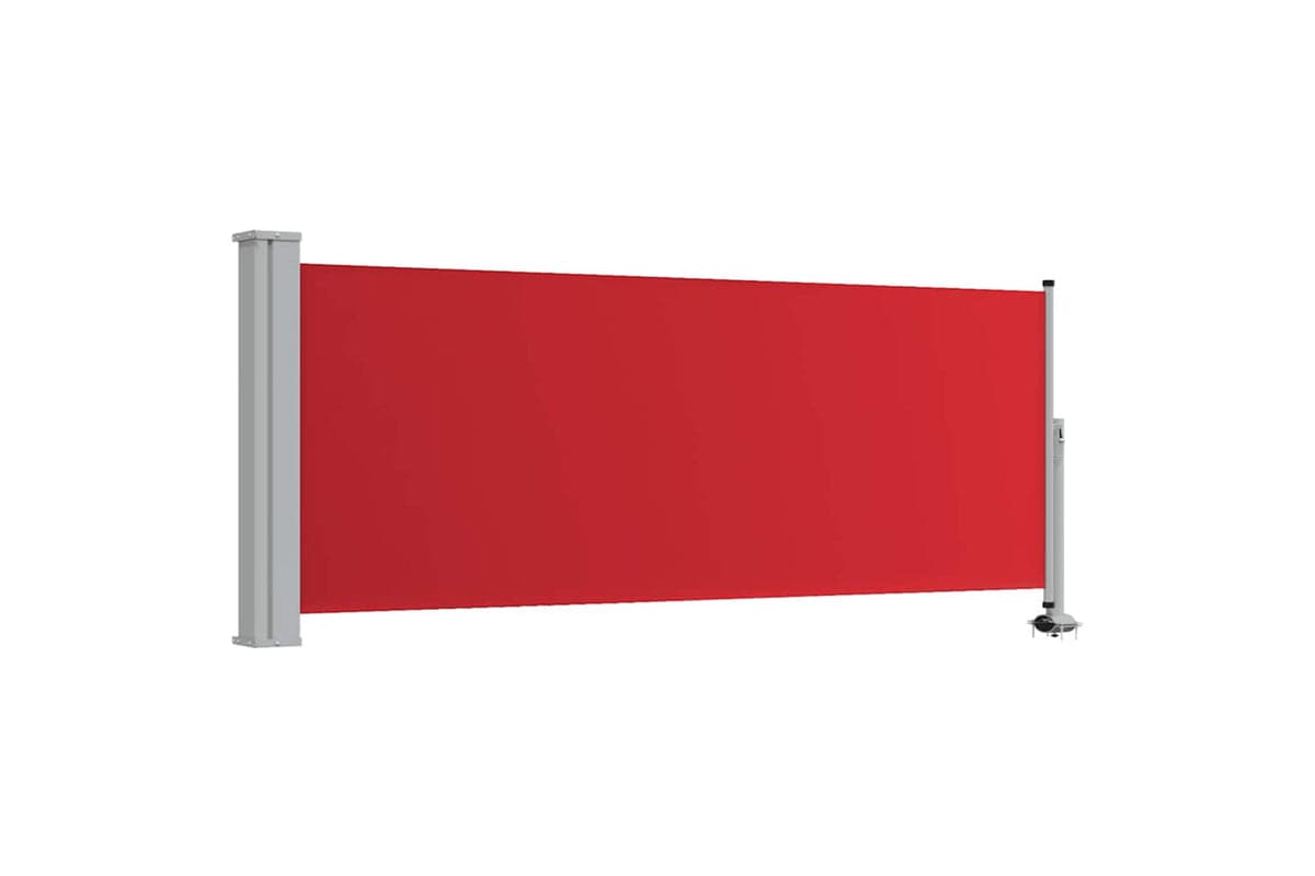 vidaXL 48342 Patio Retractable Side Awning 100x300cm Red