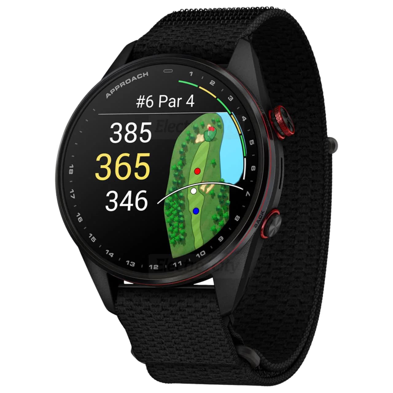 Garmin Approach S72 47mm Golf GPS Smartwatch | Carbon Gray & Red