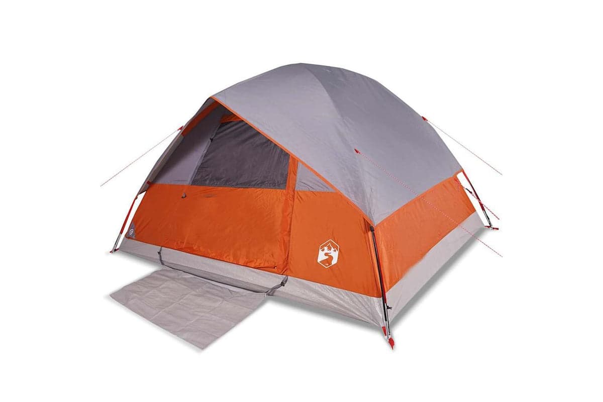Vidaxl Family Tent Dome 6-person Orange Waterproof