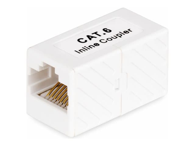 STARTECH.COM - Startech RJ45 Coupler, Inline Cat6 Coupler, Female to Female (F/F) T568 Connector, Unshielded Ethernet Cable Extension (IN-CAT6-COUPLER-U1) - network coupler - white
