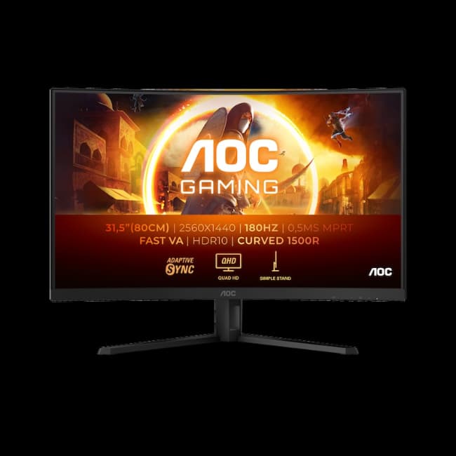 Aoc 32" Quad HD Curved Gaming Monitor - Black | CQ32G4VE