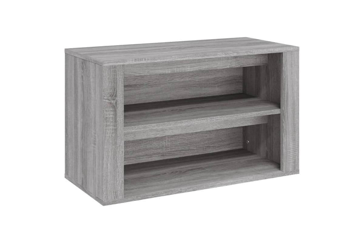 vidaXL 816902 Shoe Rack Grey Sonoma 75x35x45cm Engineered Wood