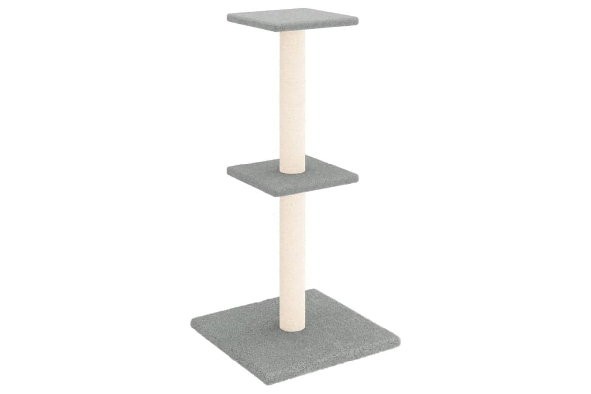 Vidaxl Cat Tree With Sisal Scratching Posts Light Grey 73 Cm