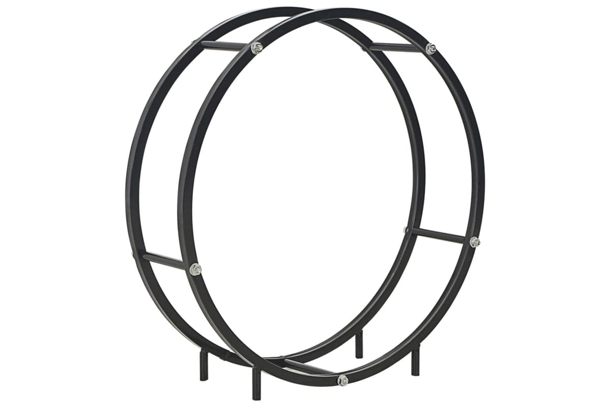 vidaXL 284701 Firewood Rack Black 70x20x70cm Steel