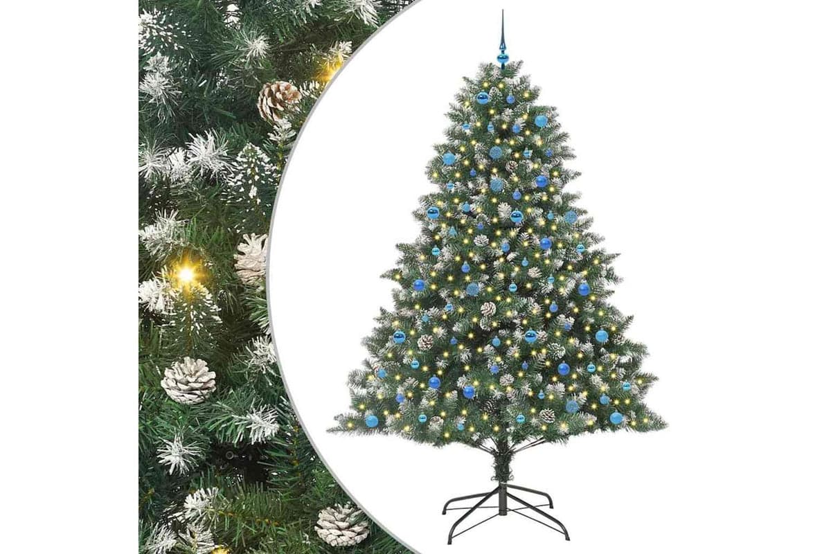 Vidaxl Artificial Christmas Tree With Stand Green 160 X 160 X 240 Cm