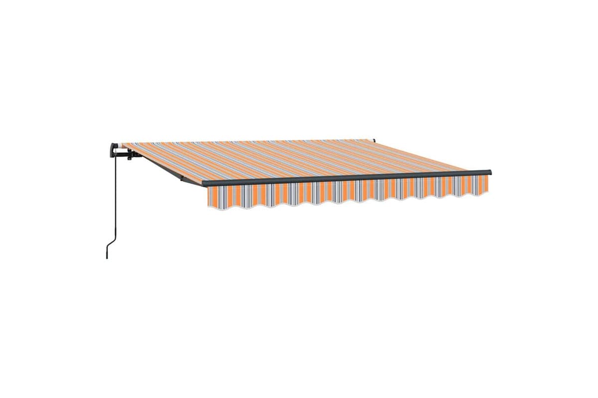 Vidaxl Retractable Awning Multicolour 350 X 200 Cm