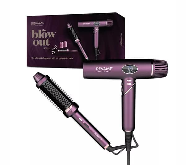 REVAMP The Blow Out Edit Hairdryer Gift Set - Purple