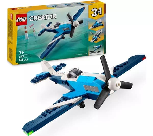 LEGO Creator 31160 3-in-1 Aircraft: Race Plane Set