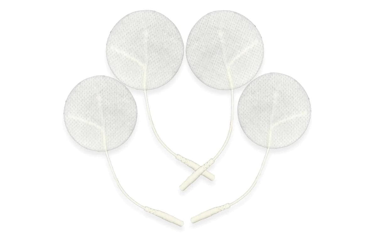 Hemmka Health Tens/ems Adhesive Electrodes | White Fabric Backed | 50mm Round