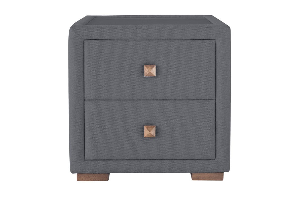 Willow Bedside Locker | 2 Drawer | Stone