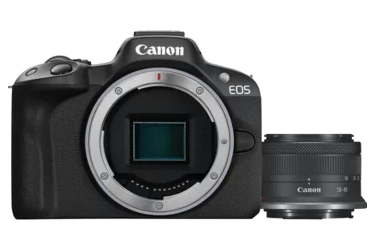 Canon EOS R50 RF-S 18-45mm Lens Mirrorless Camera | Black