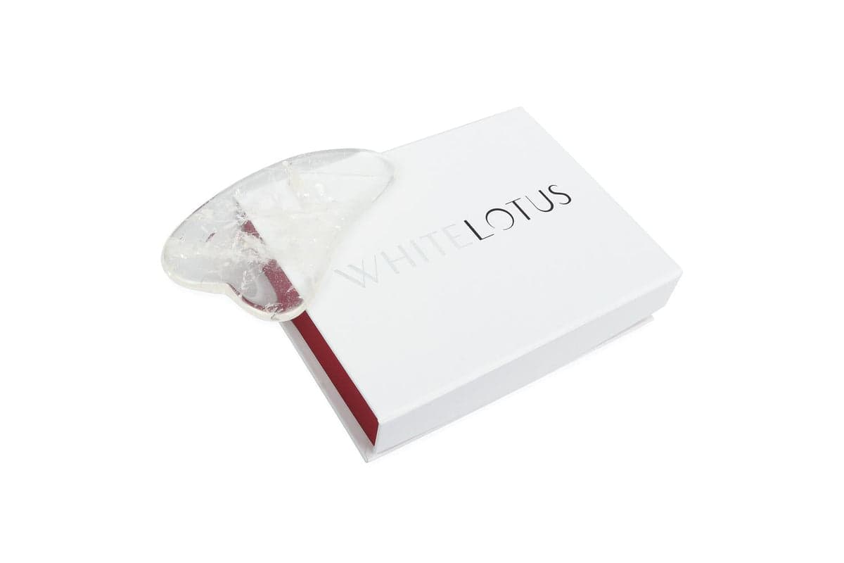 White Lotus Pr245 Clear Quartz Gua Sha