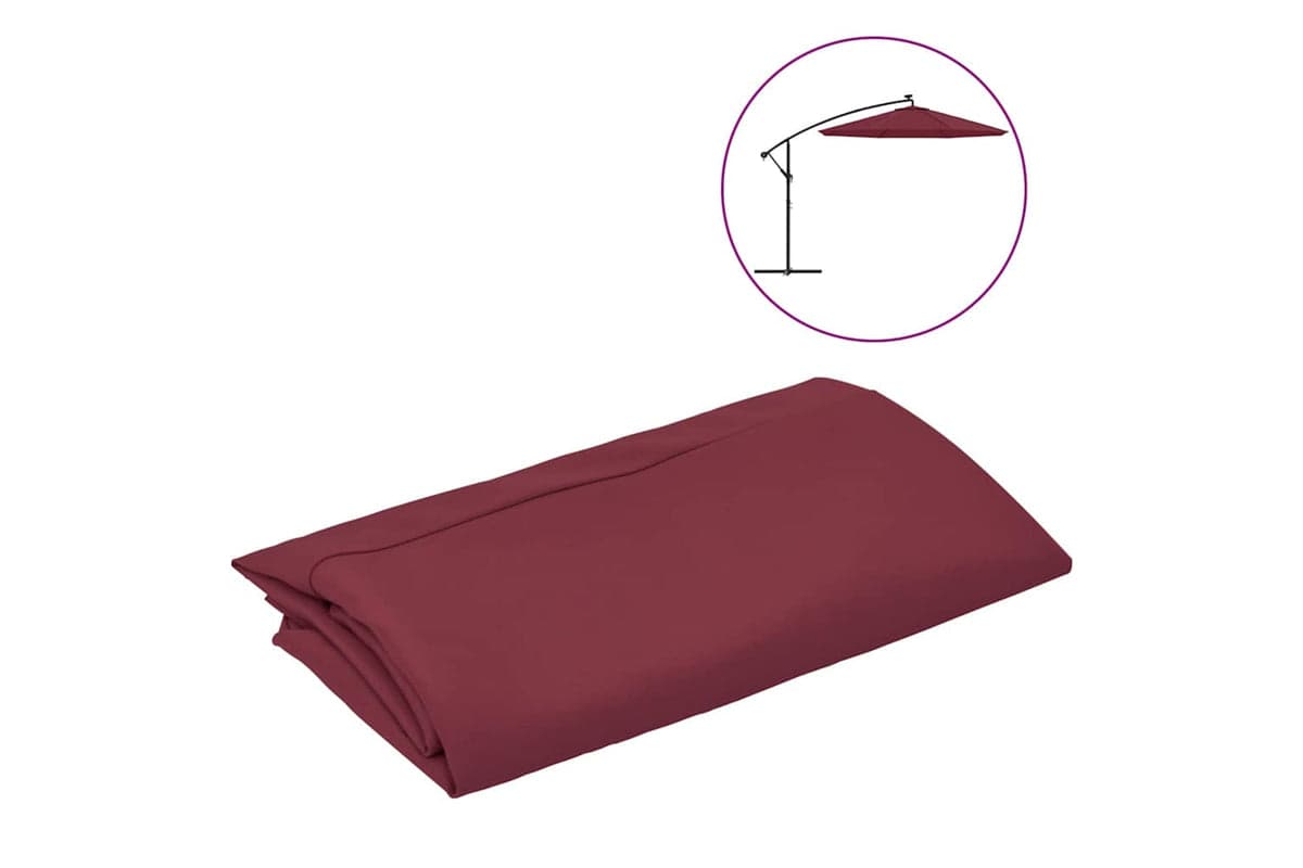 vidaXL 313809 Replacement Fabric For Cantilever Umbrella Bordeaux Red 300cm