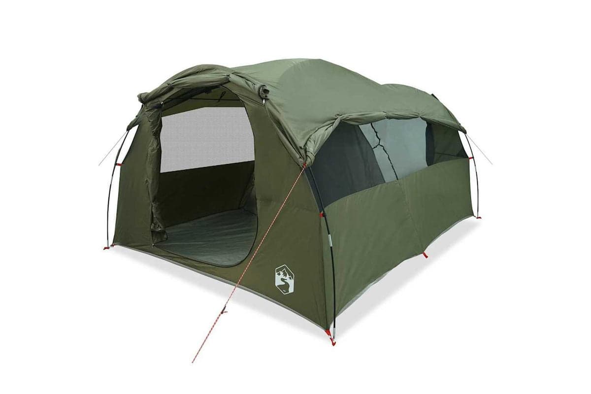 Vidaxl Family Tent Tunnel 6-person Olive Green Waterproof