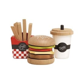 Hamburger Meal Wooden Playset