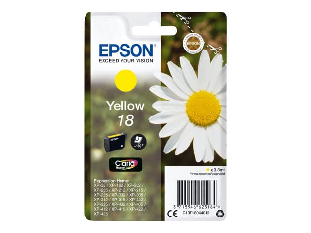 EPSON - 18 - yellow - original - ink cartridge