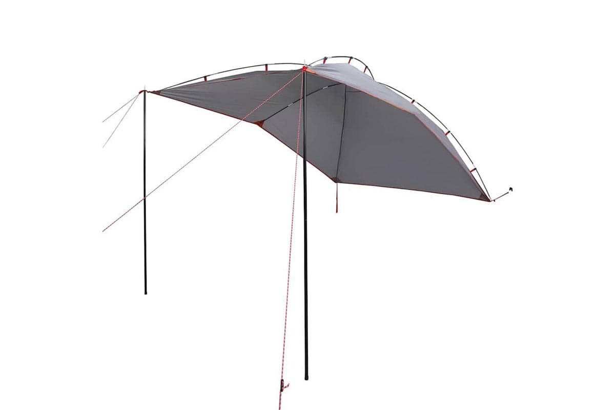 Vidaxl Car Tent Grey And Orange Waterproof
