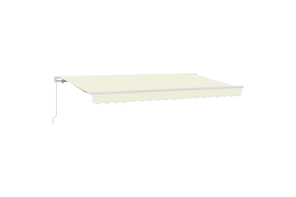 Vidaxl Retractable Awning Cream 400 X 200 Cm Polyester And Aluminium