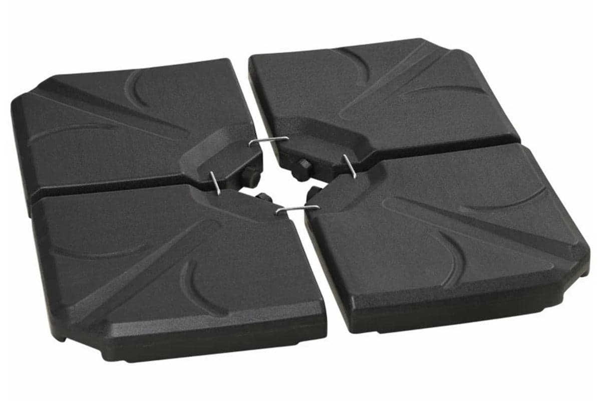 Outsunny Parasol Umbrella Base Stand | Black | Set of 4