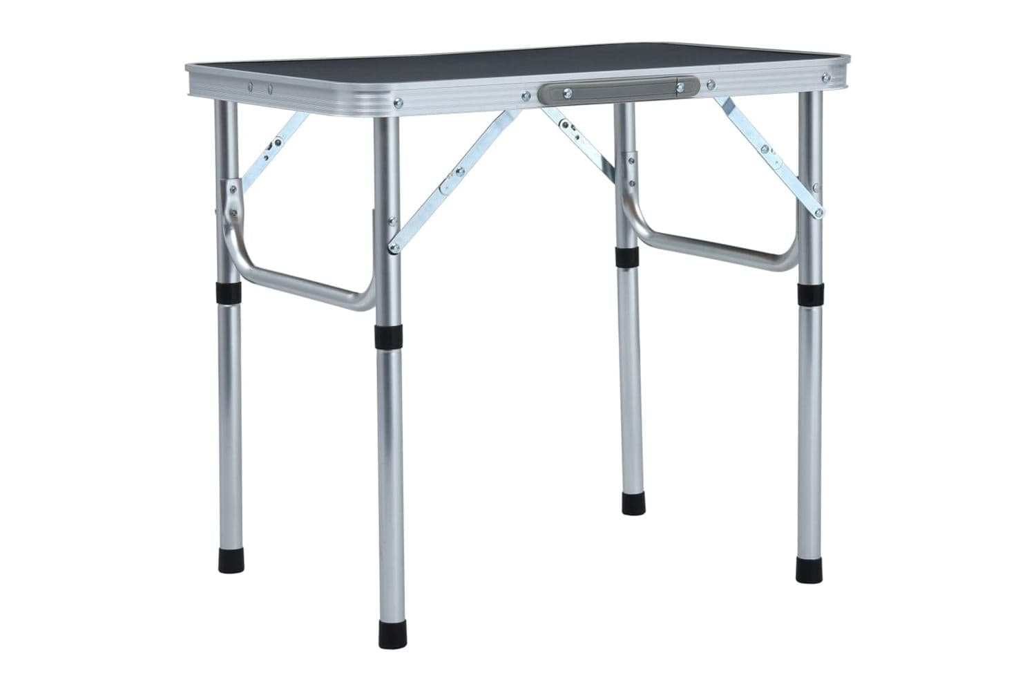 vidaXL 48180 Folding Camping Table Grey Aluminium 60x45cm