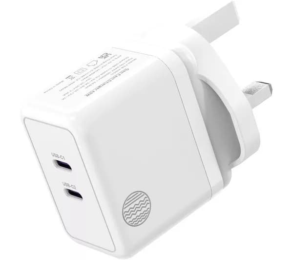 OUR PURE PLANET OPP038 2-Port 45 W GaN Wall Charger - White