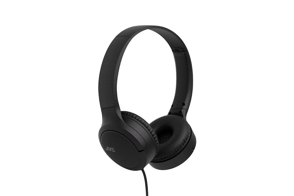 Jvc Black Usb-c Wired Headband Headphones - 3 Button Remote For Ease Of Use - Sleek Flat Foldable Design - Soft Earpads For All Day Comfort
