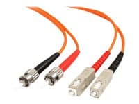 STARTECH.COM - Startech 2m Fiber Optic Cable - Multimode Duplex 62.5/125 - LSZH - ST/SC - OM1 - ST to SC Fiber Patch Cable (FIBSTSC2) - network cable - 2 m - 2 m