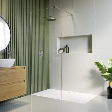 Single Screen - Chrome Wet Room & Walk In Shower – Corvus