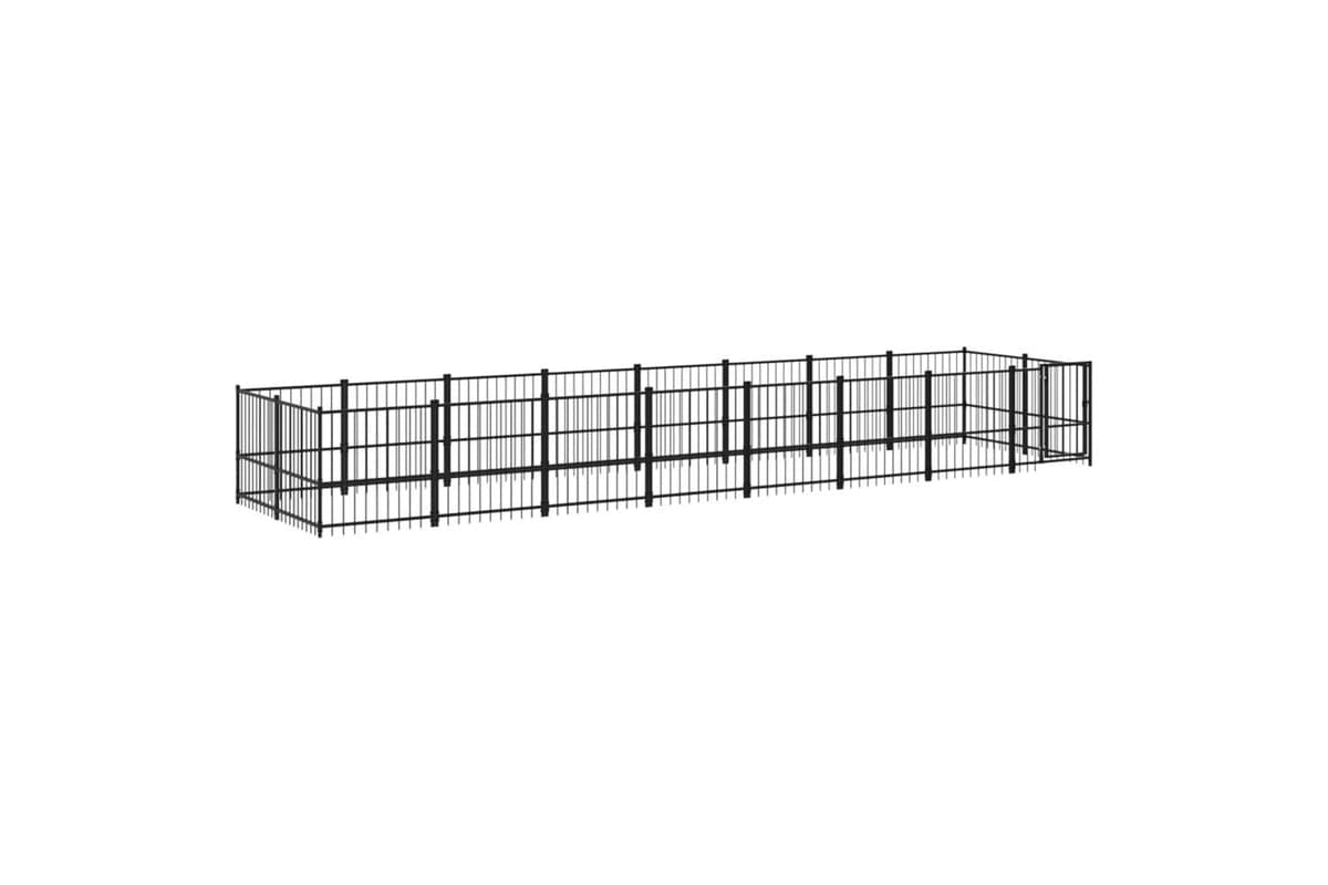 Vidaxl 3124604 Outdoor Dog Kennel Steel 15.02 M2