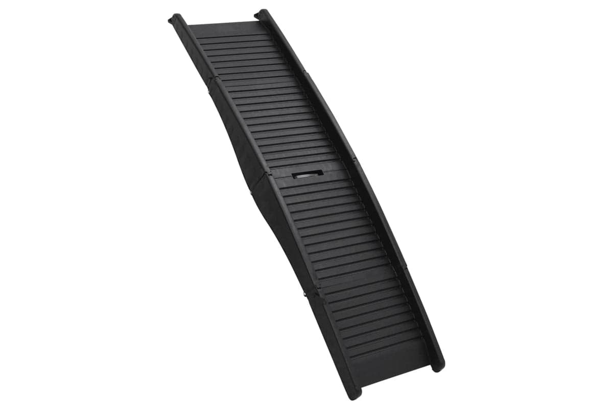 vidaXL 152231 Folding Dog Ramp Black 153x40x12.5cm Plastic