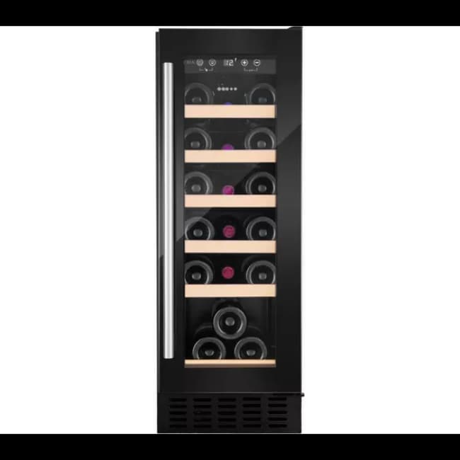 CDA 30cm Freestanding / Under Counter Slimline Wine Cooler - Black | CFWC304BL