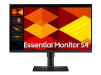 SAMSUNG - Essential S4 S24D406GAU - S40GD Series - LED monitor - 24" - 1920 x 1080 Full HD (1080p) @ 100 Hz - IPS - 250 cd/m² - 1000:1 - 5 ms - 2xHDMI, DisplayPort - speakers - black