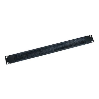 OEM 19 Inch 1U Rack Mount Black Brush Plate