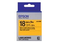 EPSON - LabelWorks LK-5YBP - label tape - 1 cassette(s) - Roll (1.8 cm x 9 m)