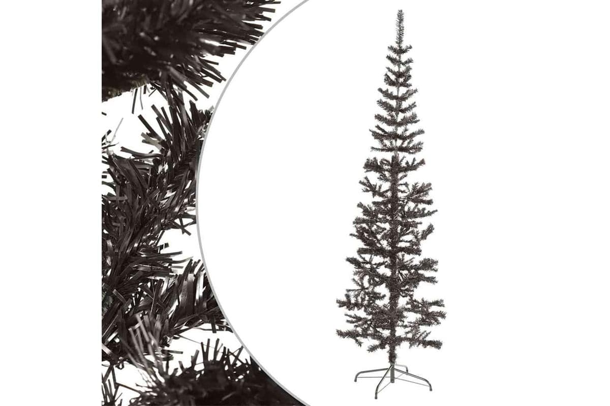 Vidaxl Slim Christmas Tree Black 210 Cm