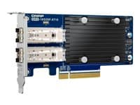 QNAP - QXG-10G2SF-X710 - Network adapter - PCIe 3.0 x8 low profile - 10 Gigabit SFP+ x 2 - for P/N: SFP1G-SX-85