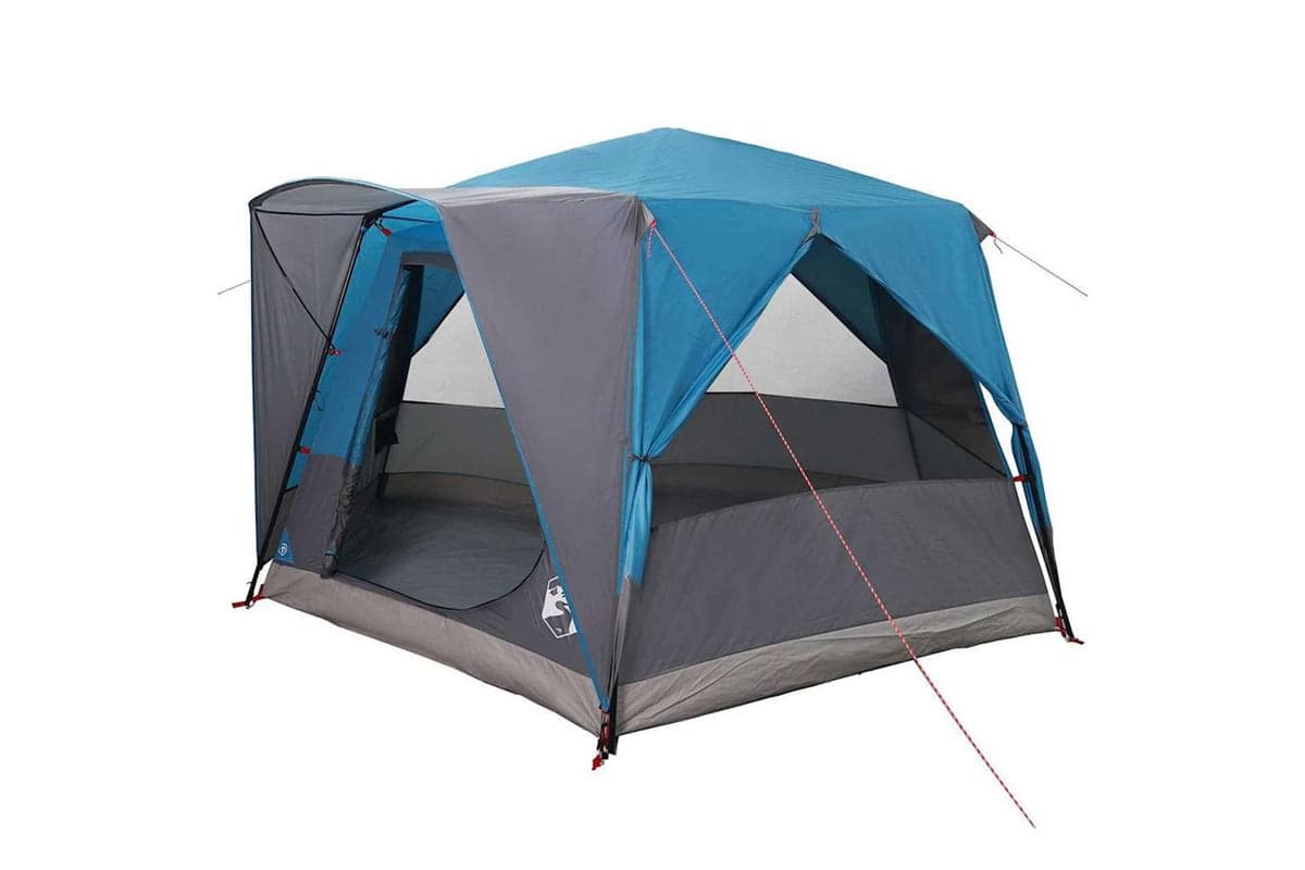 Vidaxl Cabin Tent With Roof Blue And Grey 333 X 317 X 194 Cm