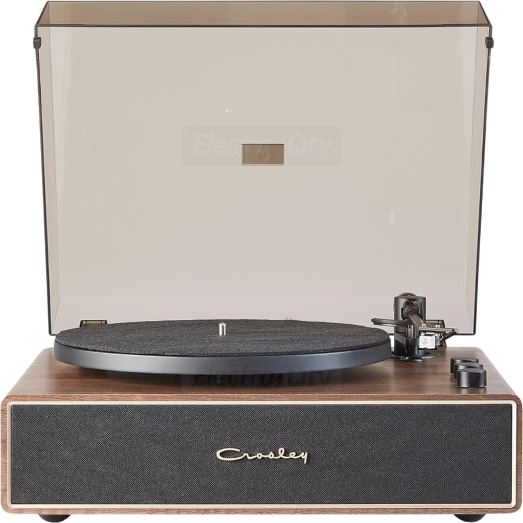 Crosley Stave Bluetooth Belt-Drive Record Player | Walnut