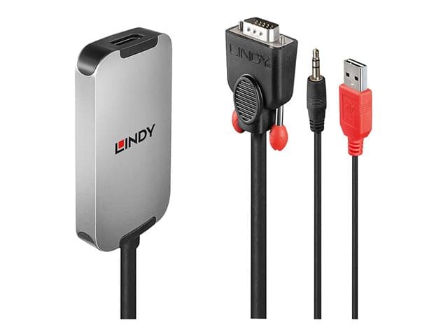 Lindy - VGA to DisplayPort 1.2 Converter - DisplayPort adapter - 18 cm